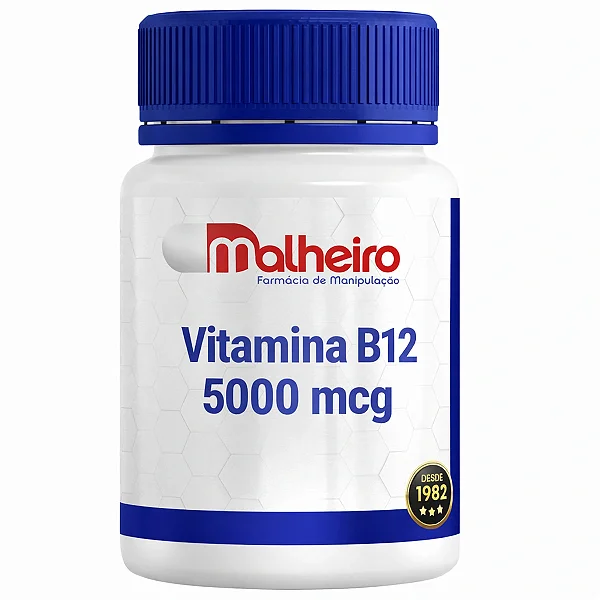 Vitamina B12 (Cianocobalamina) 5.000 mcg – Energia, Cognição e Saúde Neurológica
