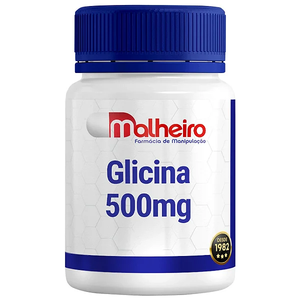 Glicina 500 mg – Equilíbrio, Relaxamento e Apoio Muscular