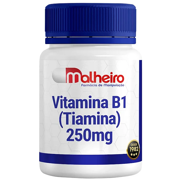 Vitamina B1 (Tiamina) 250 mg – Energia, Metabolismo e Saúde Neurológica