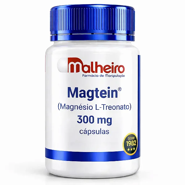 Magtein® (Magnésio L-Treonato) 300 mg – Suporte Cognitivo Avançado