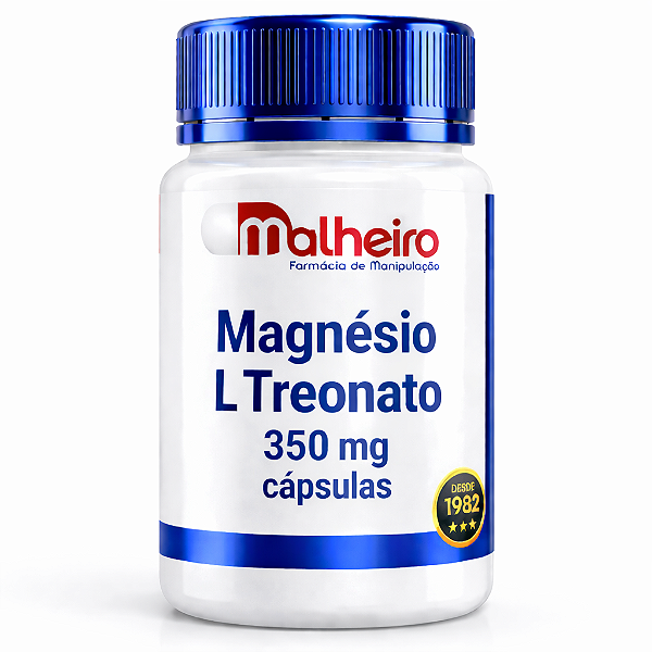 Magnésio L-Treonato 350 mg – Suporte Cognitivo, Memória e Foco Mental