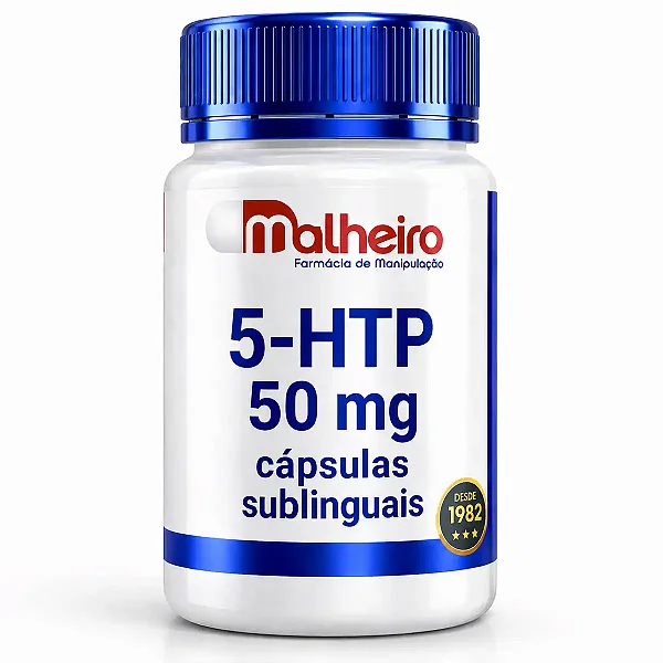 5-HTP 50 mg Sublingual – Regulação Natural do Humor com Absorção Rápida
