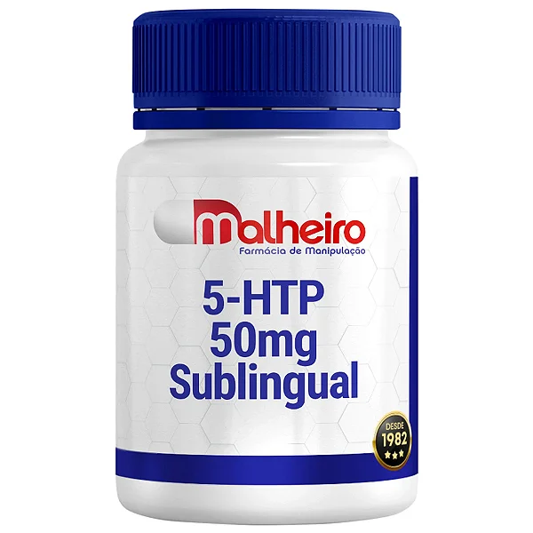 5-HTP 50 mg Sublingual – Regulação Natural do Humor com Absorção Rápida