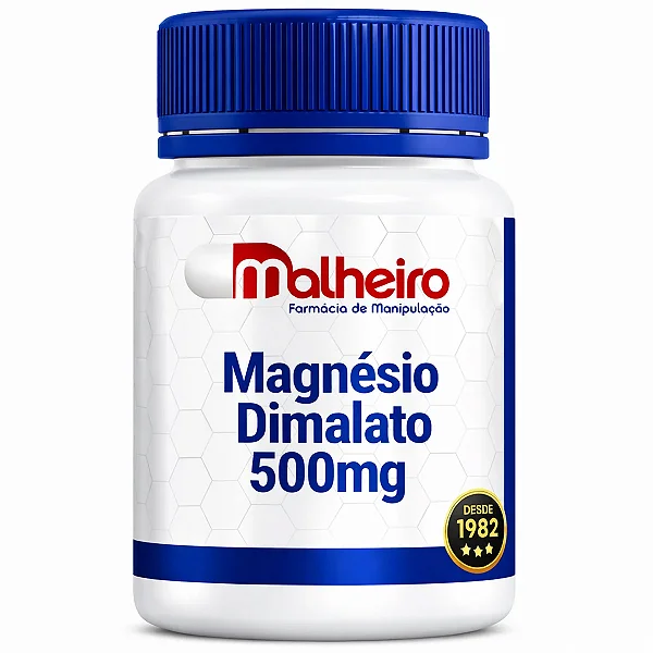 Magnésio Dimalato 500 mg – Vitalidade, Energia e Suporte Muscular
