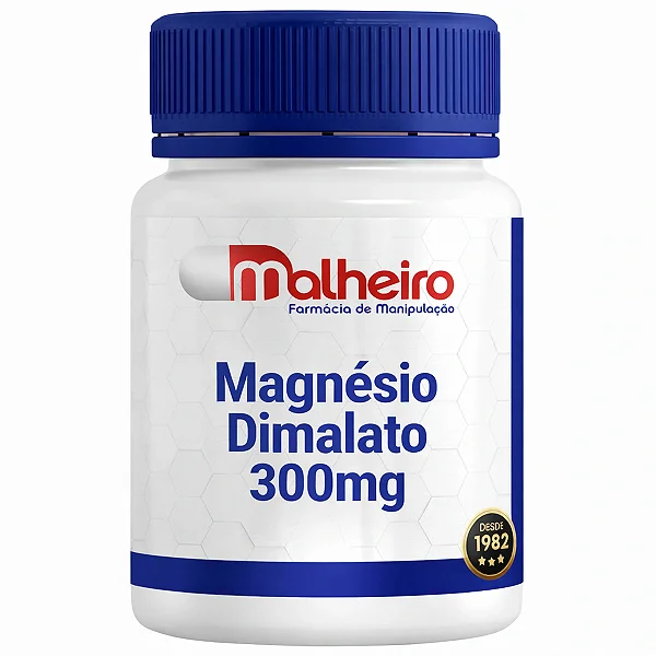 Magnésio Dimalato 300 mg – Suporte diário para energia e função muscular