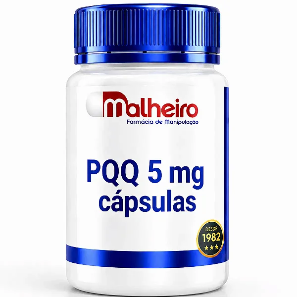 PQQ 5 mg – Suporte Mitocondrial Essencial para Energia Celular