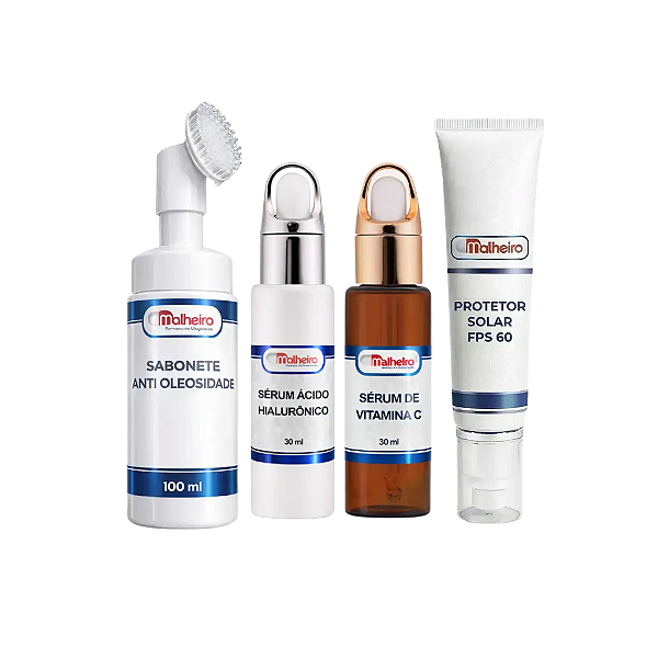 Kit Skincare Malheiro – Rotina Facial Completa para Todos os Dias