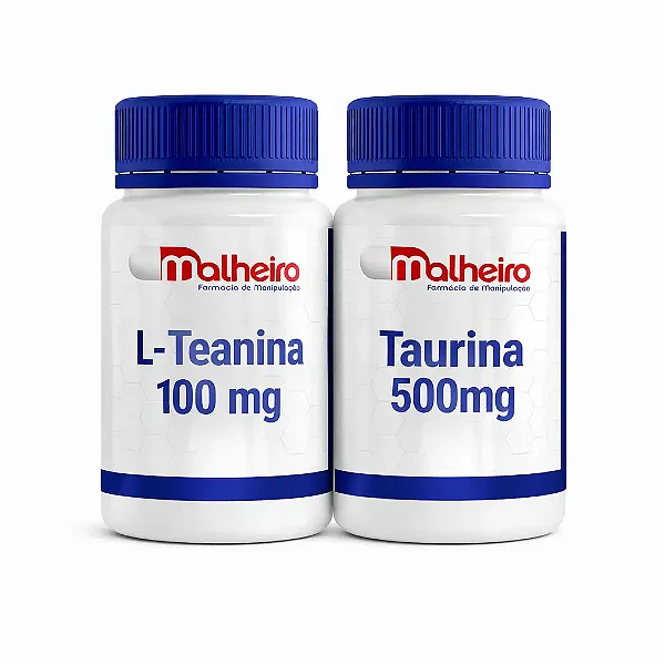Kit NeuroEquilíbrio ( L teanina + Taurina ) – Foco, Clareza Mental e Redução do Estresse