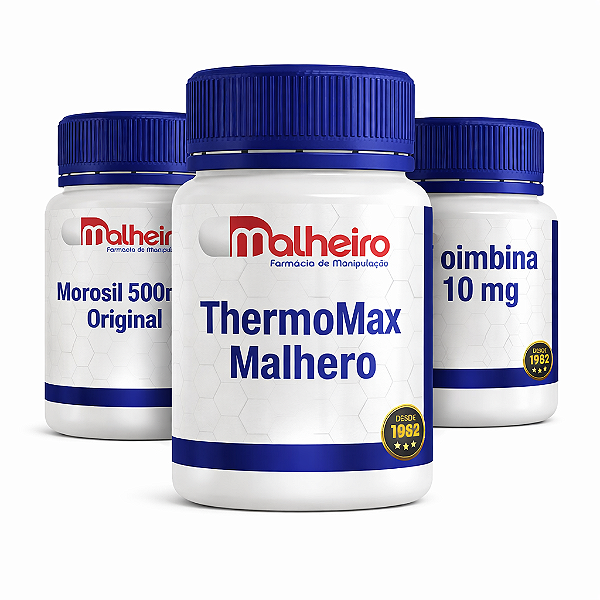 Box Termogênico ( Morosil - Thermomax- Ioimbina ) - Queima de Gordura com Potência Tripla