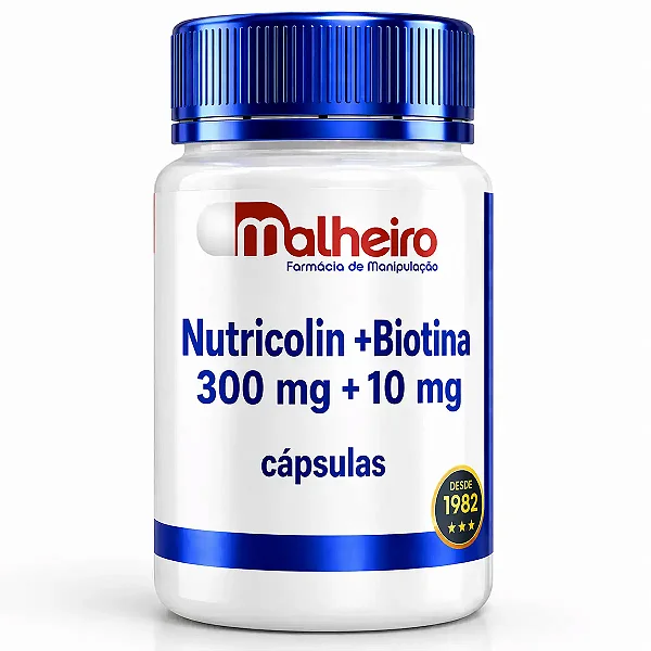 Nutricolin 300 mg + Biotina 10 mg – Beleza e Estrutura de Dentro para Fora
