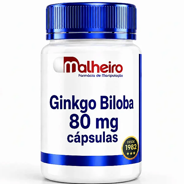 Ginkgo Biloba 80 mg – Suporte Cognitivo e Circulatório