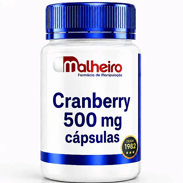 Cranberry 500 mg – Suporte à Saúde Urinária e Imunológica