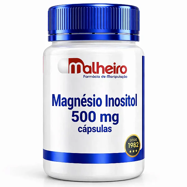 Magnésio Inositol 500 mg – Suporte Neuromuscular e Equilíbrio Metabólico