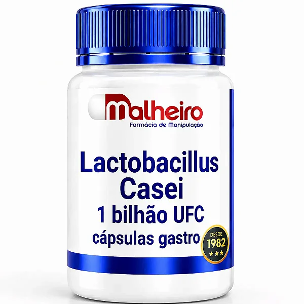 Lactobacillus casei 1 bilhão UFC – Cápsulas Gastro-Resistentes com FOS