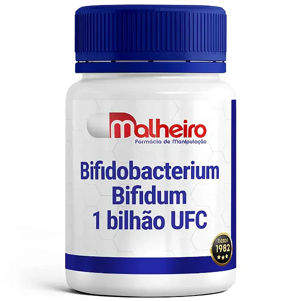 Bifidobacterium bifidum 1 bilhão UFC – Probiótico com Proteção Gastro-Resistente