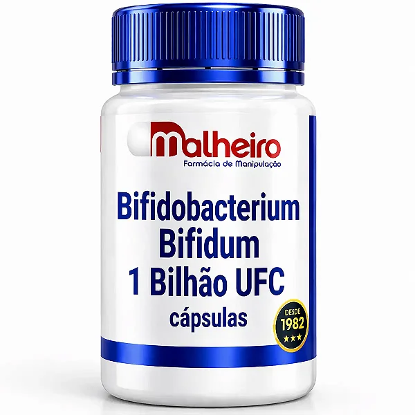 Bifidobacterium bifidum 1 bilhão UFC – Probiótico com Proteção Gastro-Resistente