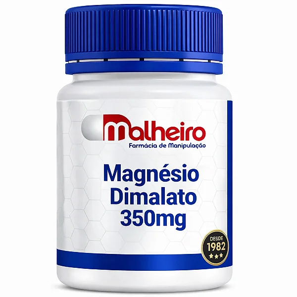 Magnésio Dimalato 350 mg – Energia, Equilíbrio e Suporte Muscular Diário