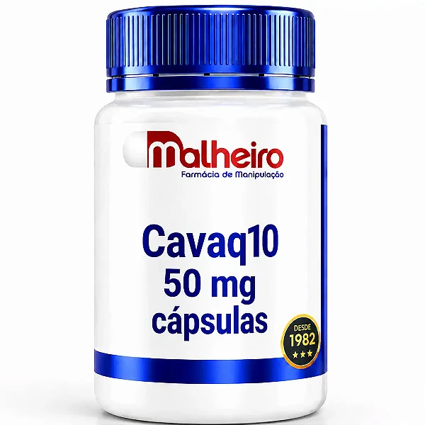 Cavaq10 50 mg – Coenzima Q10 com Alta Solubilidade e Absorção