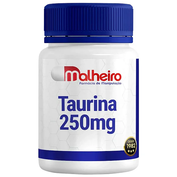 Taurina 250 mg – Suporte Neurológico e Equilíbrio Celular Diário