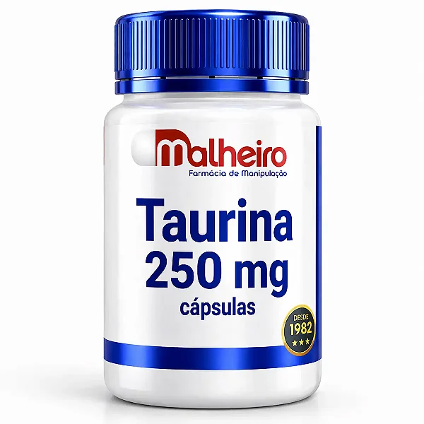Taurina 250 mg – Suporte Neurológico e Equilíbrio Celular Diário