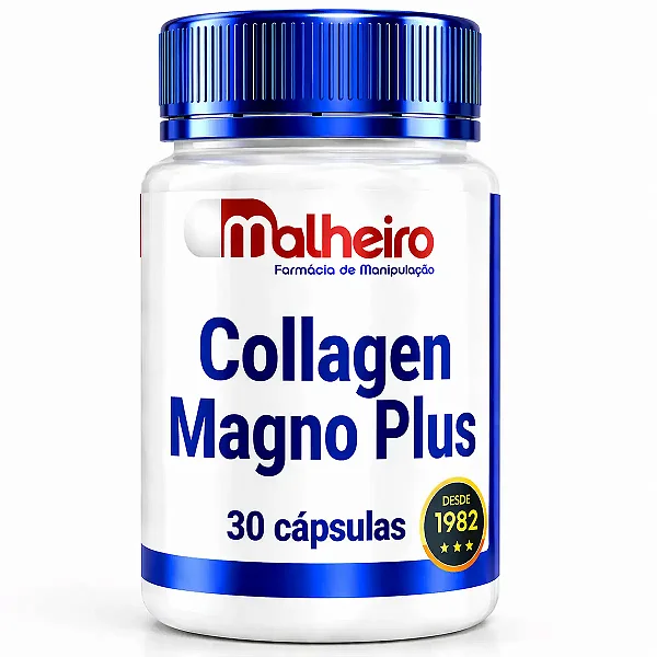 Collagen Magno Plus 30 Cápsulas – Articulações Fortes, Hidratação e Equilíbrio Muscular