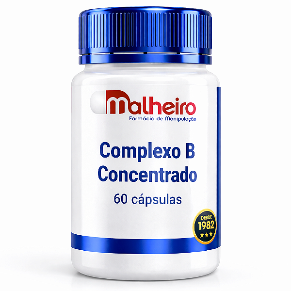 Complexo B Concentrado – 60 cápsulas - Vitaminas Essenciais
