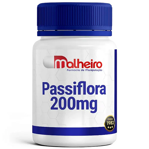 Passiflora 200 mg – Suplemento natural para ansiedade, estresse e insônia