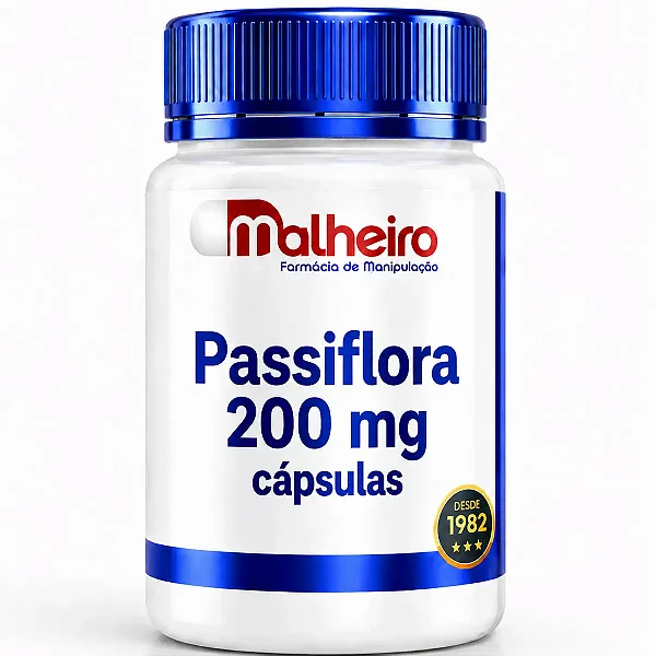 Passiflora 200 mg – Suplemento natural para ansiedade, estresse e insônia