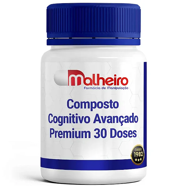 Composto Cognitivo Avançado Premium 30 Doses – Memória, Foco e Desempenho Mental