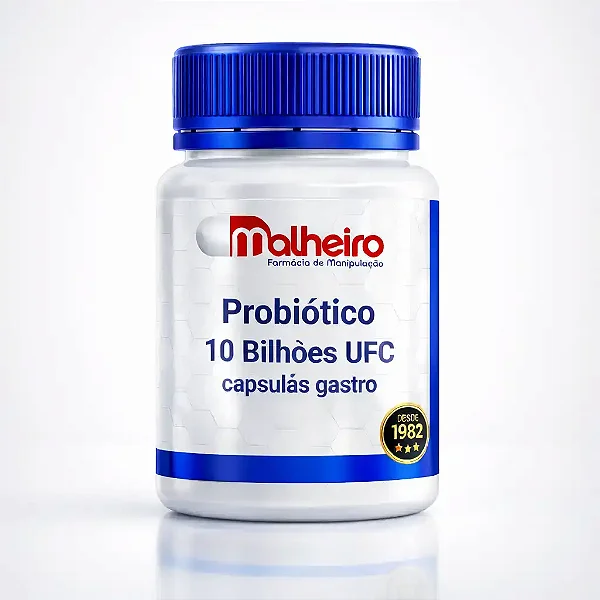 Probiótico 10 Bilhões – 30 Cápsulas Gastro Resistentes para Flora Intestinal | Farmácia Malheiro