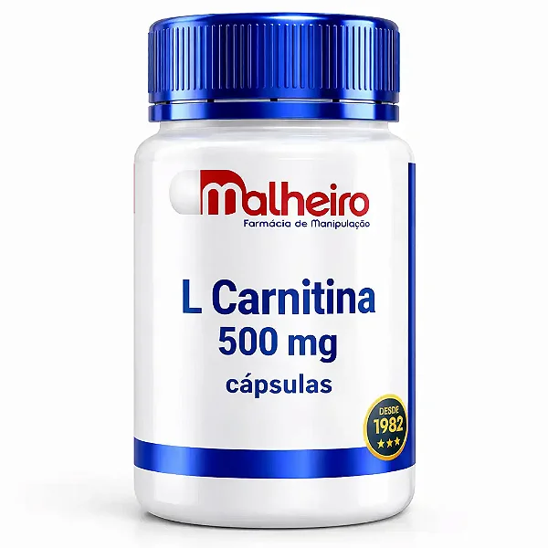 L-Carnitina 500 mg – Energia e Uso de Gorduras como Energia | Farmácia Malheiro