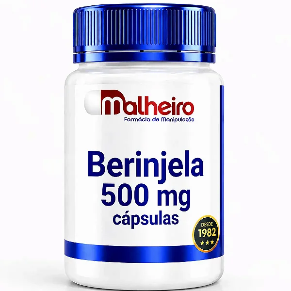 Berinjela 500 mg 60 Cápsulas – Cuidado Natural com o Colesterol e o Intestino