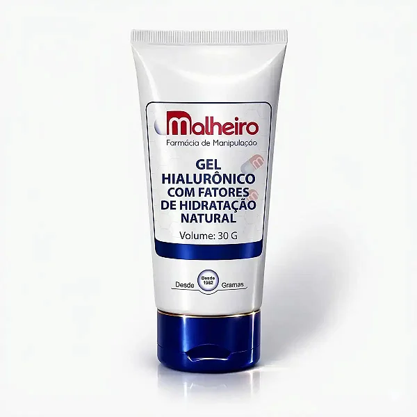 Gel Hialurônico com Fatores de Hidratação Natural 30 g – Hidratação Profunda e Revitalização da Pele