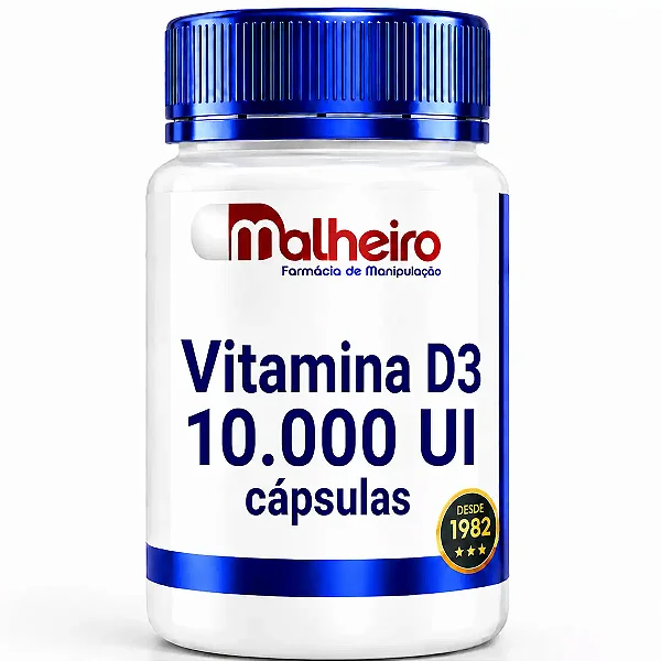 Vitamina D3 10.000 UI – Potente Suporte Imunológico e Saúde Óssea