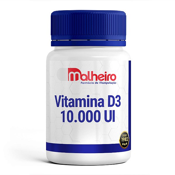 Vitamina D3 10.000 UI – Potente Suporte Imunológico e Saúde Óssea