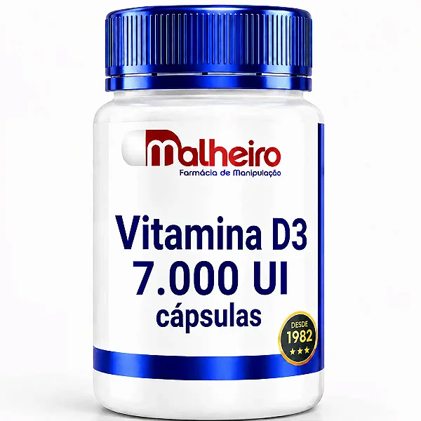 Vitamina D3 7.000 UI – Imunidade Reforçada e Saúde Óssea Avançada