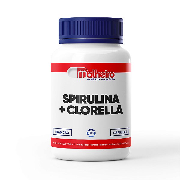 Spirulina 500 mg + Clorella 500 mg – Cápsulas