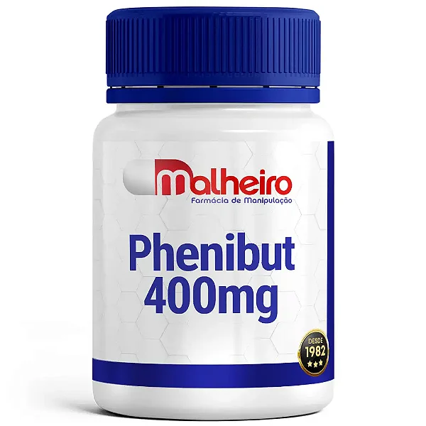 Phenibut 400 mg – Apoio Cognitivo e Relaxamento Mental