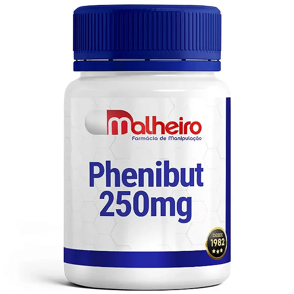Phenibut 250 mg – Clareza Mental e Suporte ao Bem-Estar Emocional