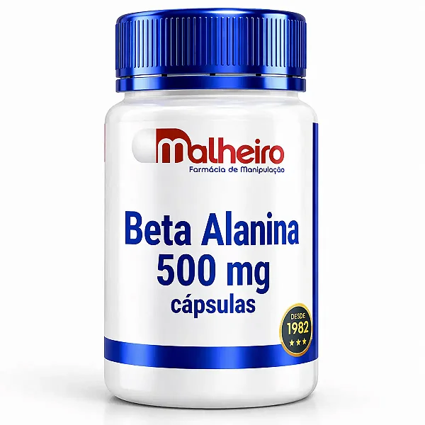 Beta Alanina 500 mg – Suporte para Desempenho Físico e Resistência Muscular