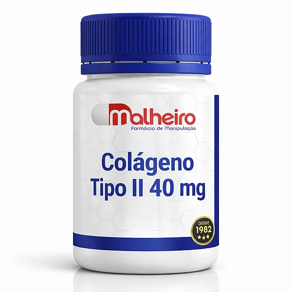 Colágeno Tipo II 40 mg ( Colágeno Não Hidrolisado ) – Suporte Imunológico e Articular