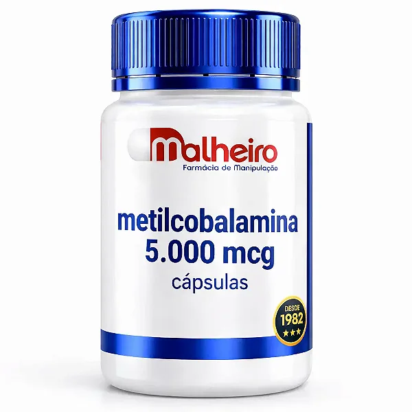 Metilcobalamina 5000 mcg – Vitamina B12 Ativa para Energia e Saúde Neurológica