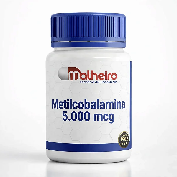 Metilcobalamina 5000 mcg – Vitamina B12 Ativa para Energia e Saúde Neurológica