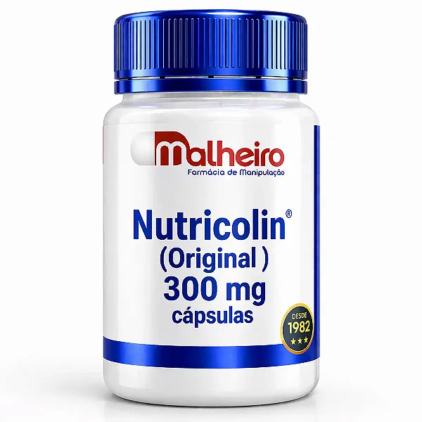 Nutricolin 300 mg Original Cápsulas Vegetais – Beleza de Dentro para Fora
