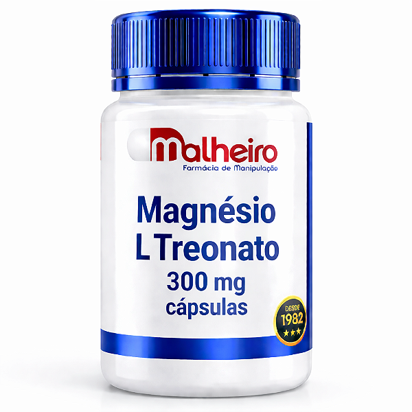 Magnésio L Treonato 300 mg – Suporte Neuronal e Clareza Mental