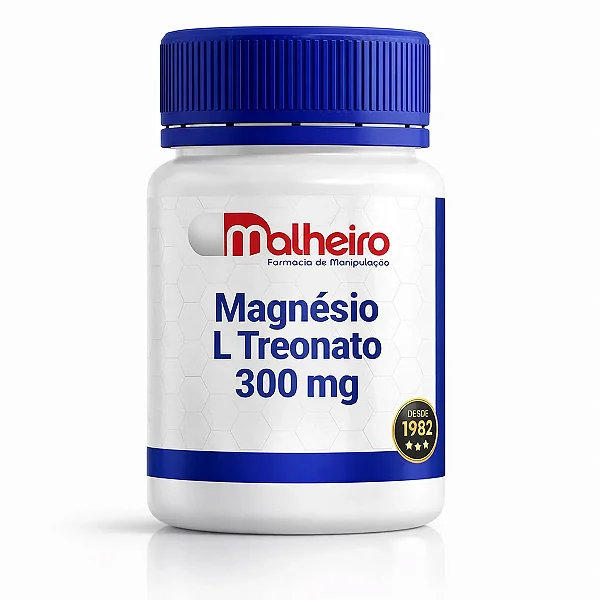 Magnésio L Treonato 300 mg – Suporte Neuronal e Clareza Mental