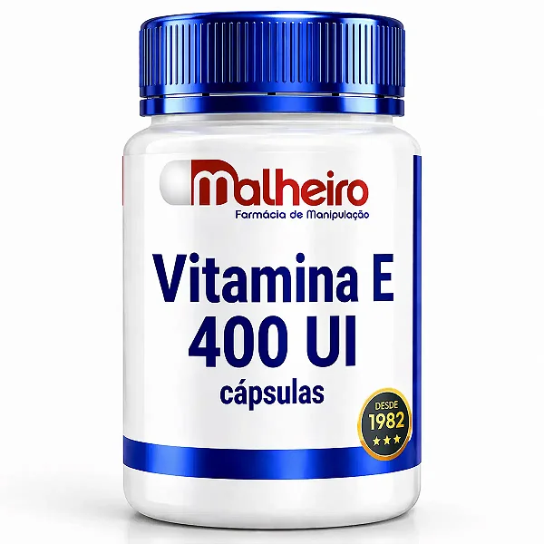 Vitamina E 400 UI – Antioxidante Natural para Saúde Celular e Imunidade