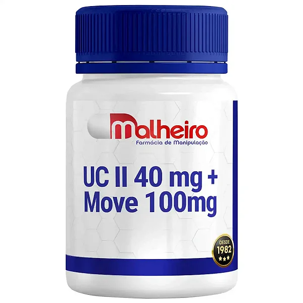 UC II 40 mg + Move 100 mg – Suporte Avançado para Saúde Articular