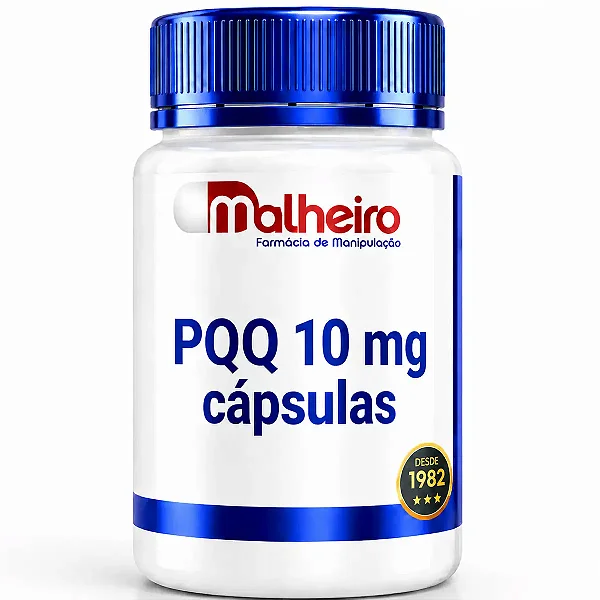PQQ 10 mg – Suporte Celular, Cognitivo e Antioxidante