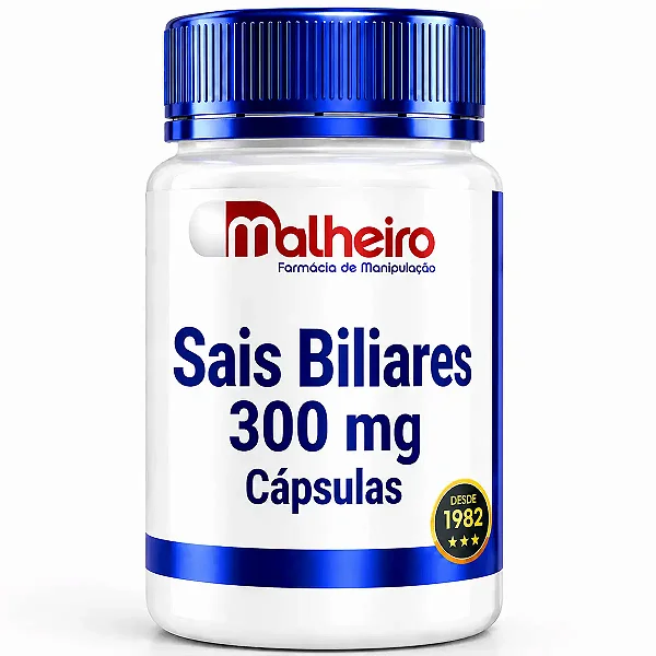 Sais Biliares 300 mg – Apoio Digestivo e Hepático